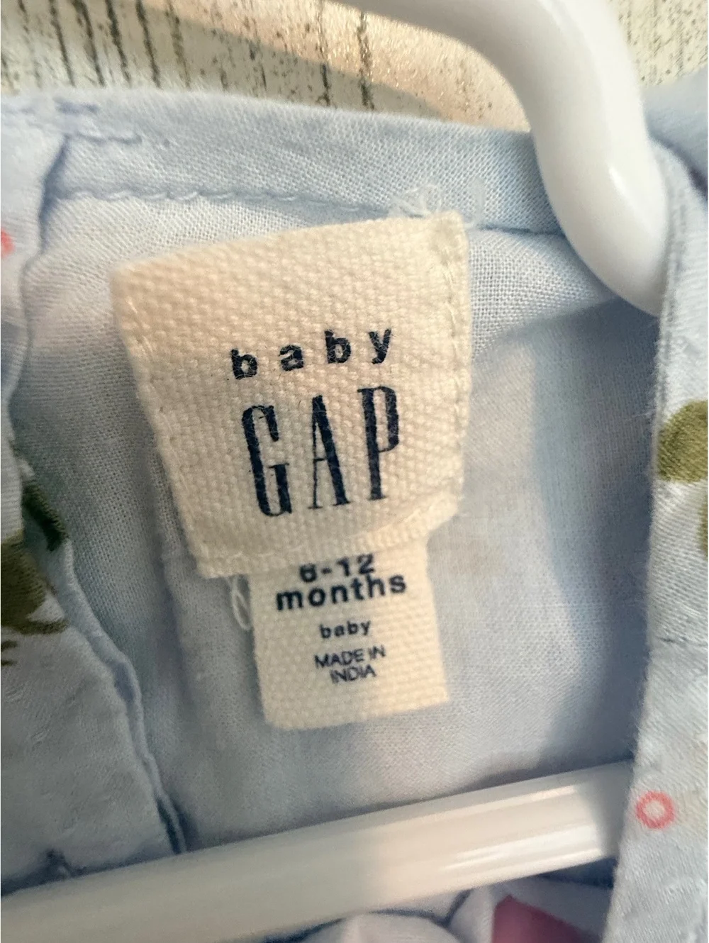 GAP Baby 6-12 Months Floral Cotton Romper